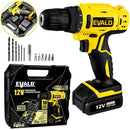 Parafusadeira e Furadeira à Bateria 12V Bivolt PFE-12EV com Maleta e Kit EVALD