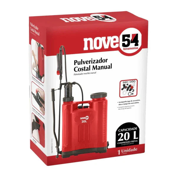 Pulverizador Agrícola 20L - Vermelho