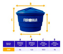 Caixa D'água 500 Litros - Fibromar Cor Azul
