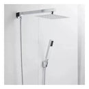 Ducha Quadrada Inox 20x20 Cm Com Desviador E Ducha De Mão