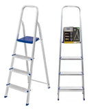 Escada Resistente E Leve De Alumínio 4 Degraus Mor