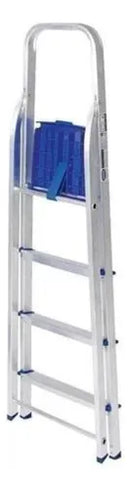 Escada Resistente E Leve De Alumínio 4 Degraus Mor