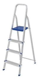 Escada Resistente E Leve De Alumínio 4 Degraus Mor
