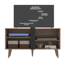 Rack Para Tv Até 43 Polegadas 2 Prateleiras Soberano Castanho