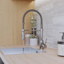 Torneira Monocomando Gourmet de Pia para Cozinha com Bica Alta Flexível Cromado Tomas Delinia